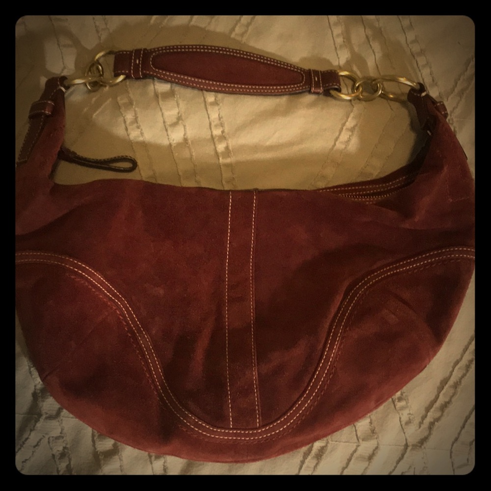 Burgundy Coach purse